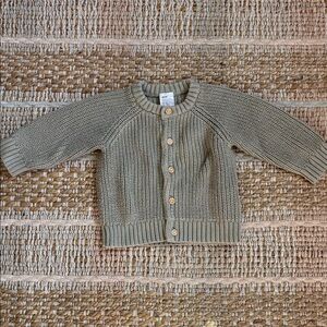 H&M Cozy Knit Cardigan with Wooden Buttons